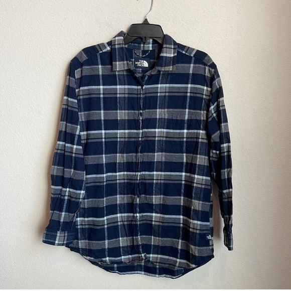 The North Face Plaid Flannel Shirt Size Large - Picture 4 of 8